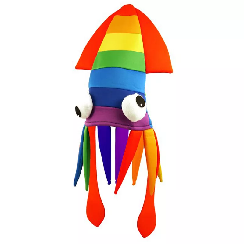 Ocean Sea Animal Rainbow Squid Hat til fest Gældende scene