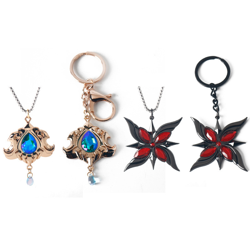 Anime legeret nøgleringe halskæder