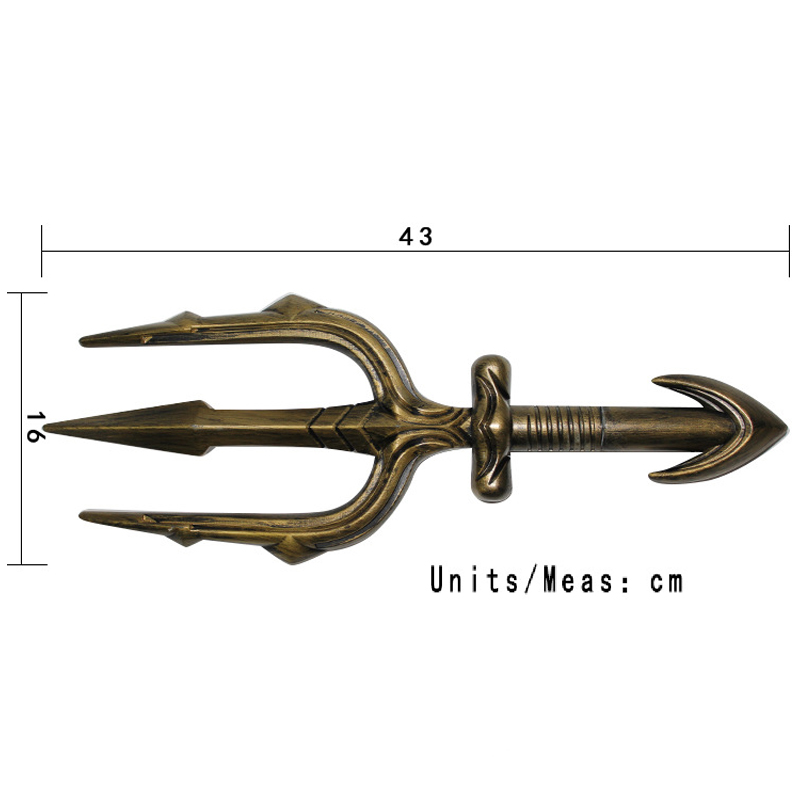 Aquaman Trident of Neptune til film cosplay rekvisitter