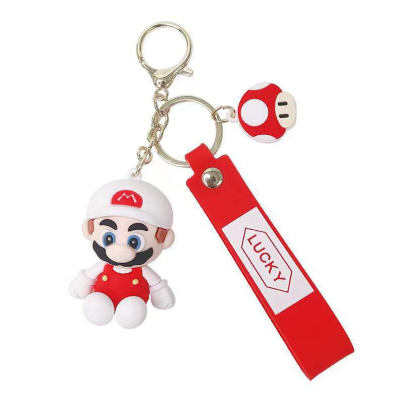 Tegneserie Mario Bro PVC Anime Keychains