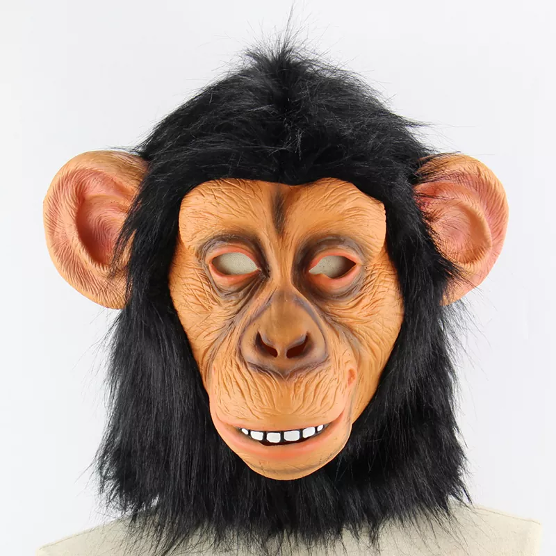 Chimpanse latex maske