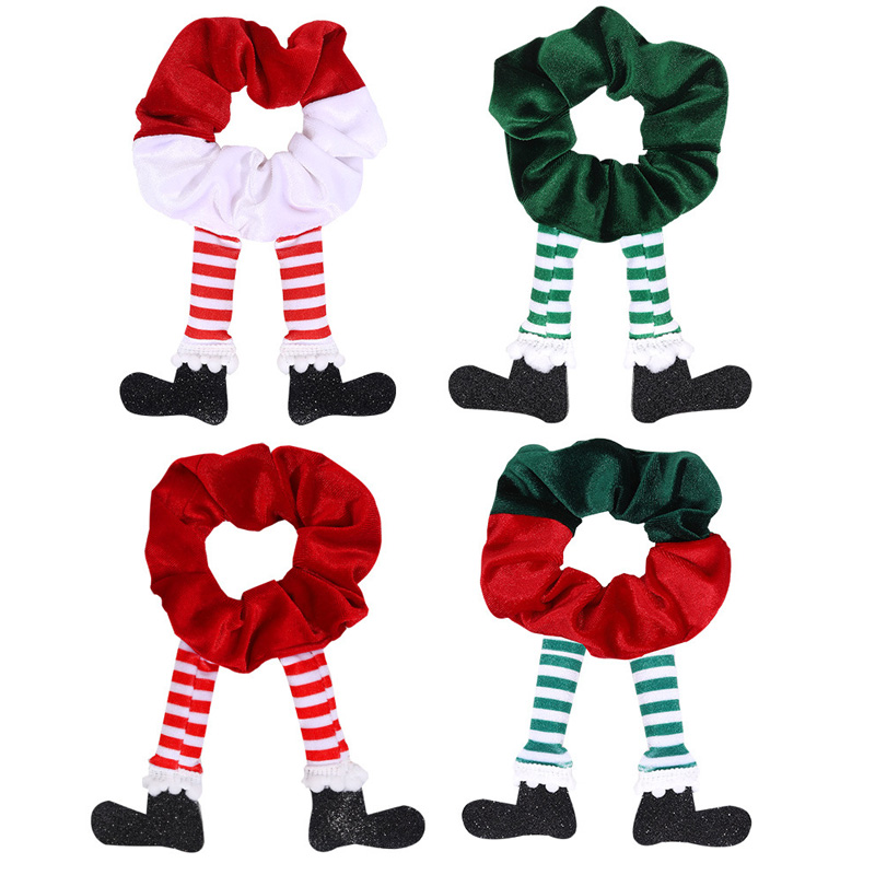 Julemanden Santa Claus Elk Velvet Hair Scrunchie