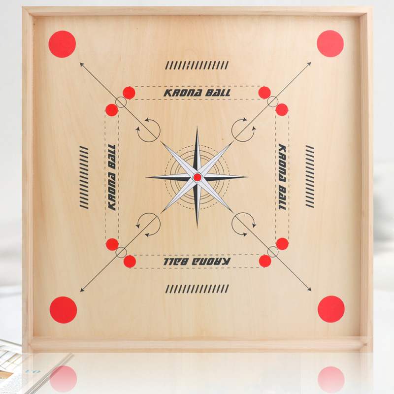 Møntspilstykker træ Carrom Board