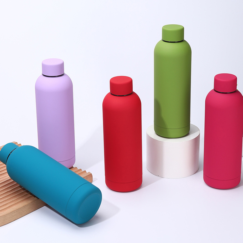 Farverig vandflaske i rustfrit stål