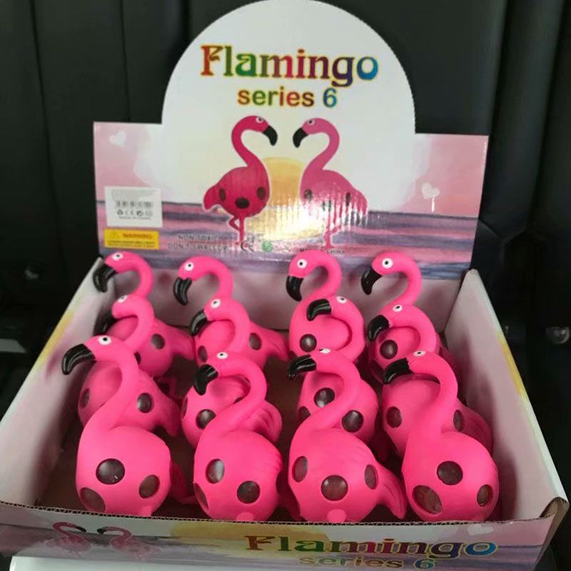 søde plastik squeeze legetøj squeeze flamingoer til børn