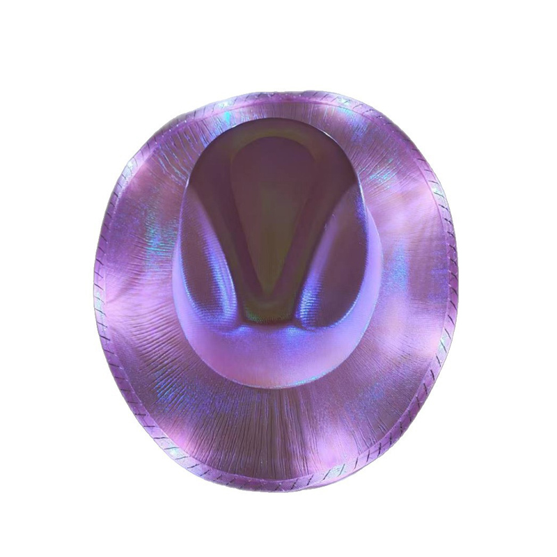 Glødende cowboyhat med LED-lys