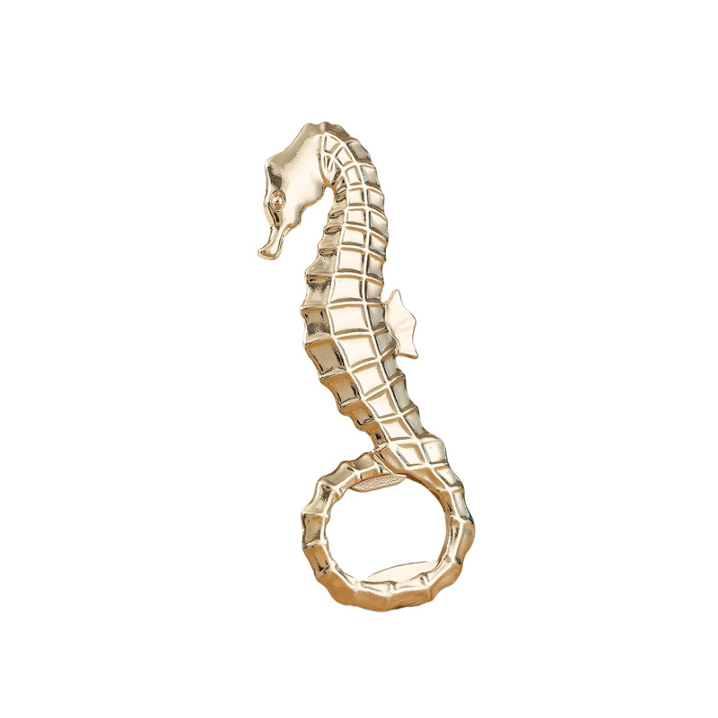 Golden Seahorse Bottle Opener
