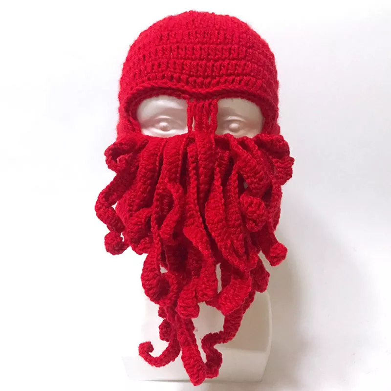 Halloween Balaclava Ski Mask Octopus strikket hue