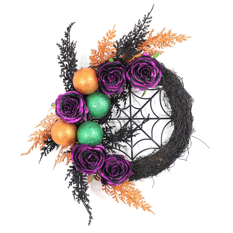 Halloween -krans Led Lys op dekoration