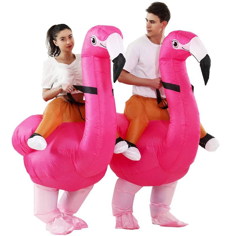 Holiday oppustelige dyr Flamingo kostume