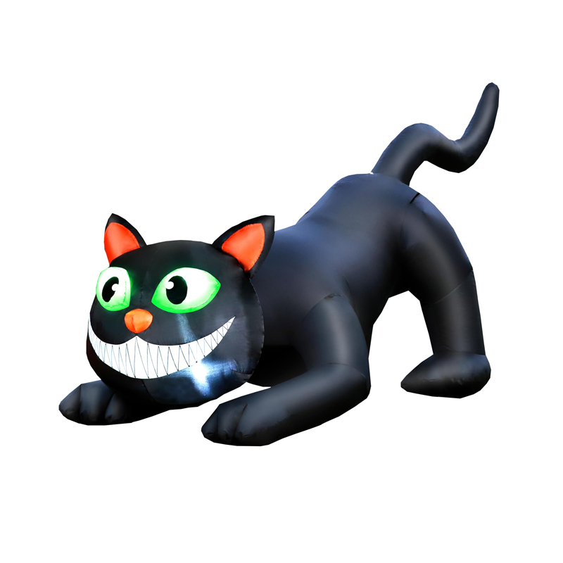 LED -lys oppustelig katte tegneseriefigur