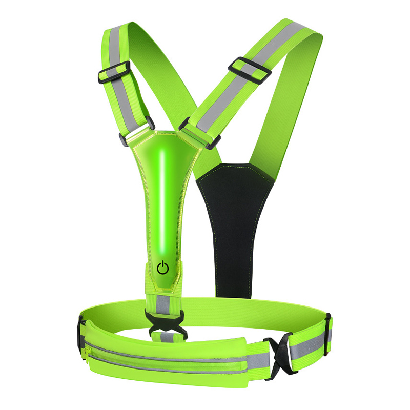 LED reflekterende justerbar vest