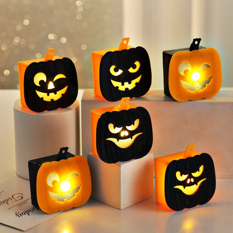 LED te lys stearinlys halloween skrivebord dekoration