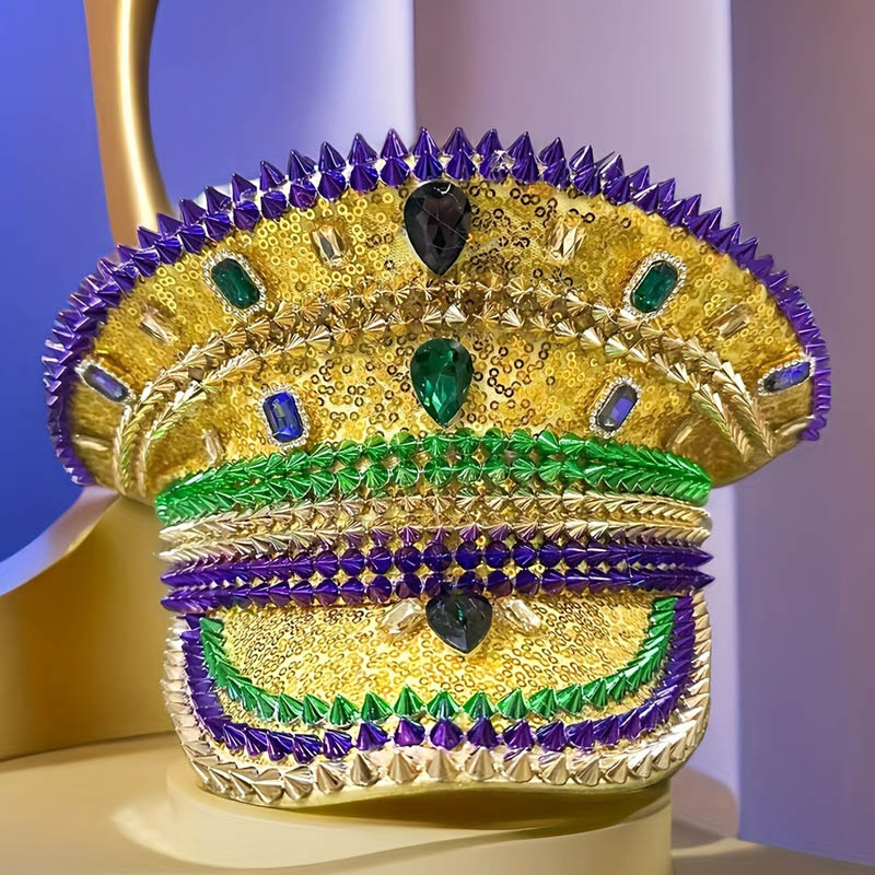 Mardi Gras diamanthat med pailletter