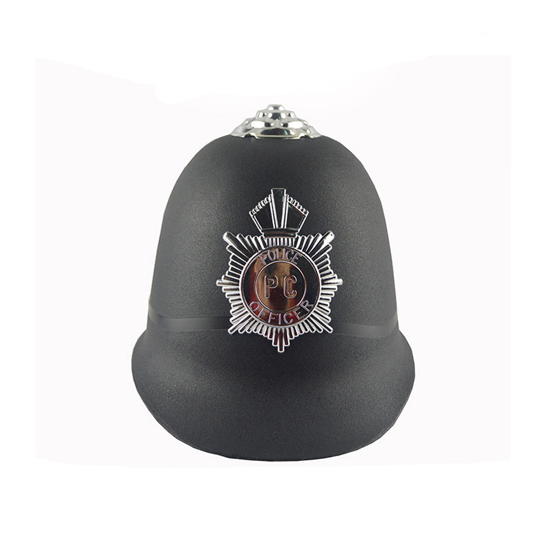 Mænds britiske engelske Bobby Police Helmet Hat