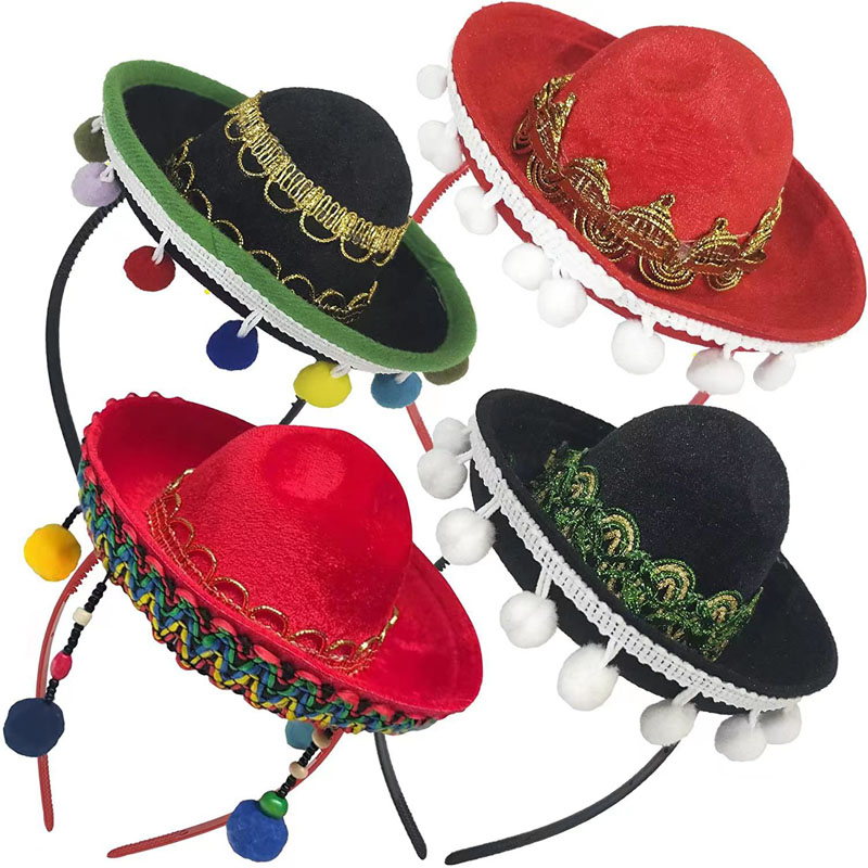 Mini Brim Hat Mexican Fun Fiesta Hat