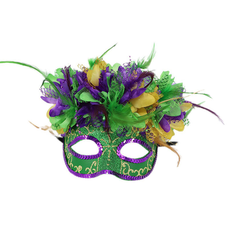 Fest Cosplay Mardi Gras Feathers Mask