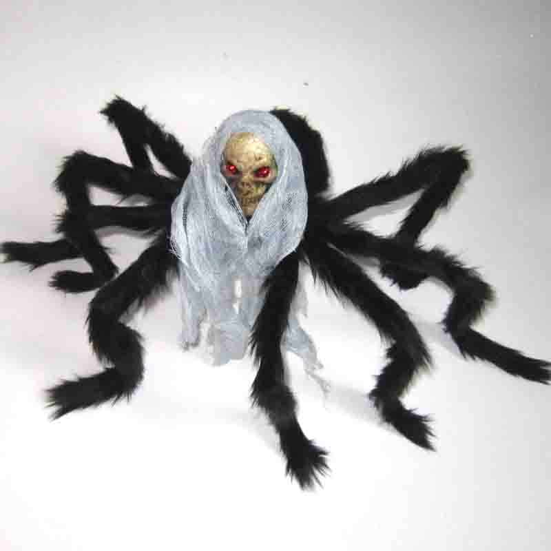 Skeleton Plys Spider Legetøj til Halloween