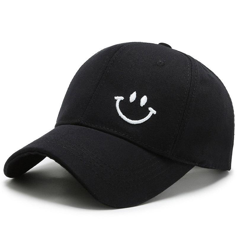 smile ansigt unisex 6 panel justerbar sport billig baseball hat kasket