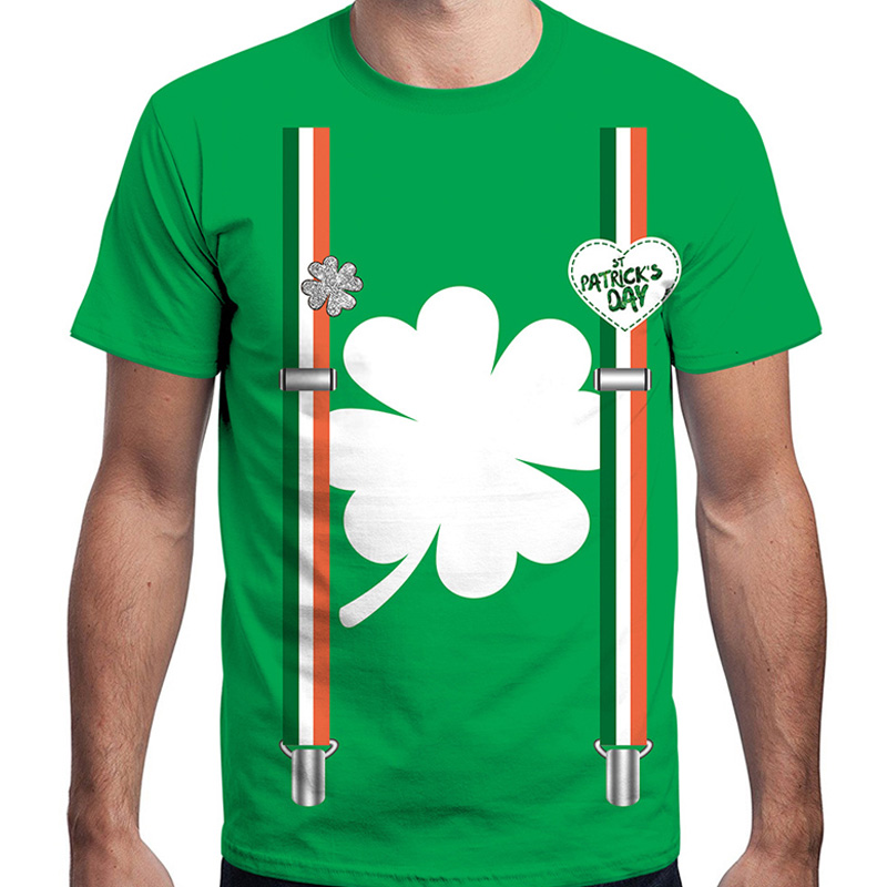 St. Patrick's Day kortærmet T-shirt i bomuld