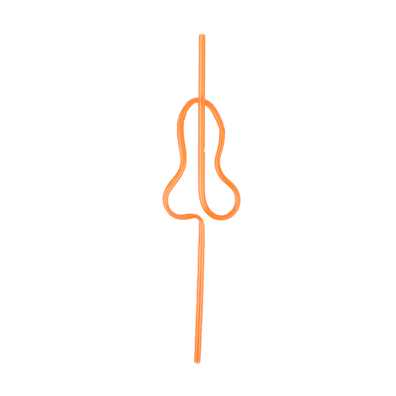 Svirly loop plastik drikke sipping halm