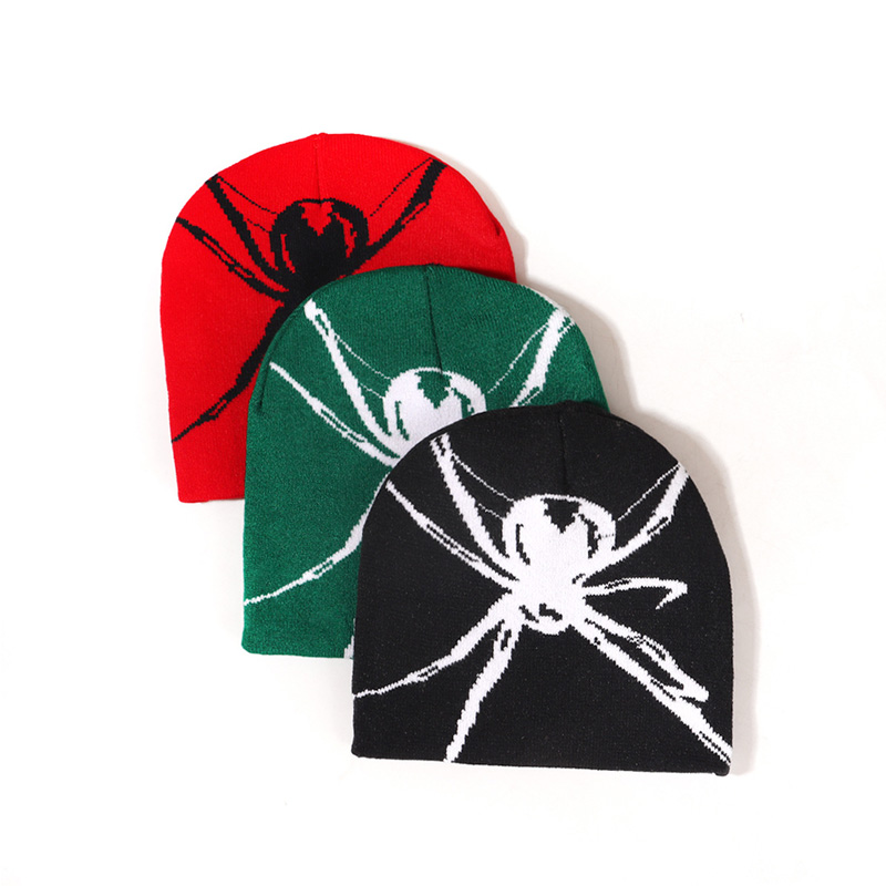 Vinterstrikket beanie cap